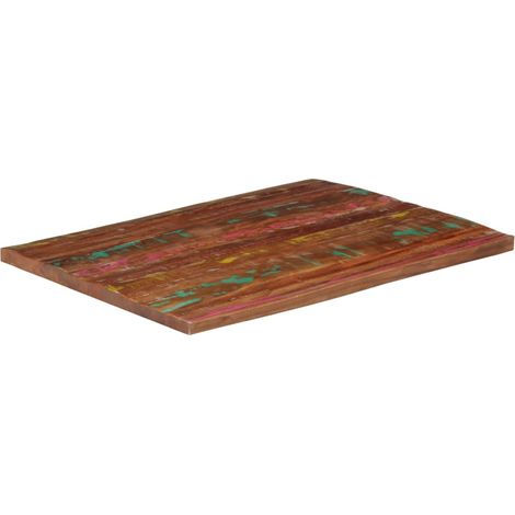Dessus de table,Plateau de table,Dessus de bureau 90x80x2,5 cm rectangulaire bois massif récupéré CFW40346 (1/5)