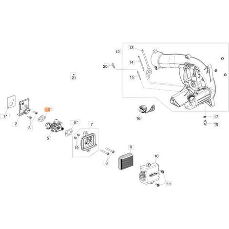 Guarnizione soffiatore BV250 BV270 BV300 ORIGINALE OLEOMAC 61200021AR