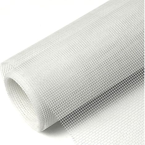 Moustiquaire Fibre de Verre 0.8x10m, Grillage Fine Maille Résistant aux UV Toile en Tissu moustiquaire, pour Porte Rideaux Fenetres - Blanc
