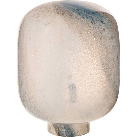 Lampe de table en verre soufflé bleu blanc - bleu et blanc (1/5)