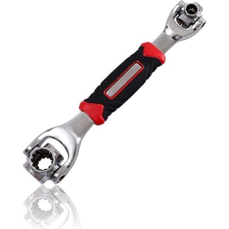 Clé Universelle 48-en-1,Insulated Ratcheting Box Wrench,Clé Multifonctionnelle,Rotation de 360 Degrés,Tigre Clé à Douille (1/5)