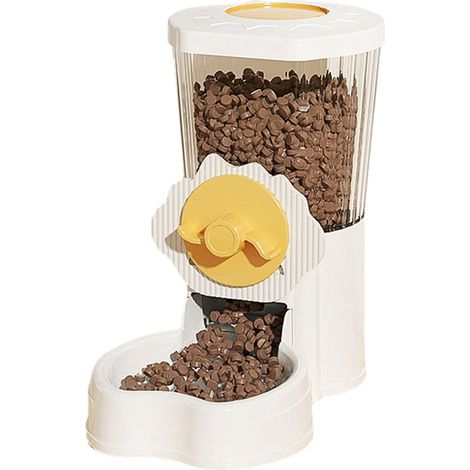 Distributeur automatique de nourriture pour animaux de compagnie pour chambre à coucher, distributeur intelligent de nourriture incliné pour chatons avec remplissage d'eau (1/5)