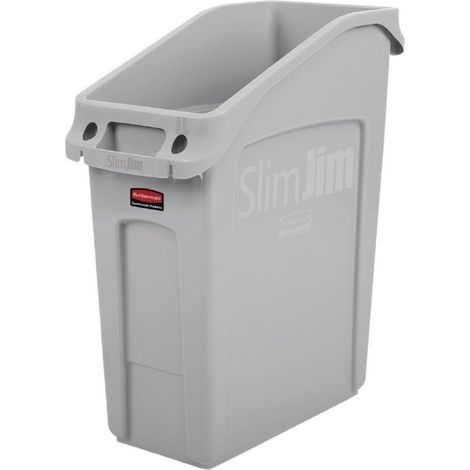 Conteneur sous-comptoir Rubbermaid gris 49L - 283 x 564 x 662 mm - SLIM JIM (1/2)