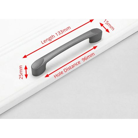 (Lot de 2) Poignées de porte de placard de cuisine en alliage d'aluminium, accessoires et quincaillerie pour meubles