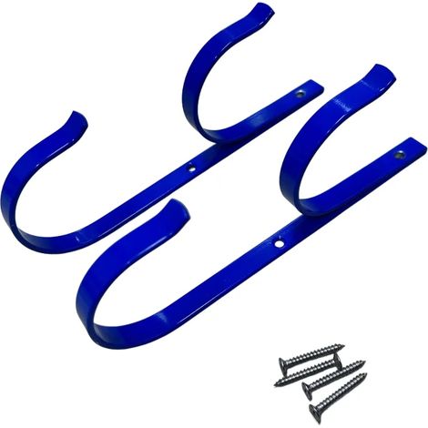 Accessoires de piscine (K-1056B) Ensemble de 2 supports de fixation pour perche de piscine en aluminium, support de qualité supérieure, organisateur d'outils de nettoyage de piscine (1/4)
