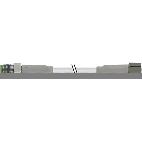 Connecteur industriel pré-câblé RS PRO 4 conducteurs , M8 Femelle vers Fiche mâle droite M8 Mâle, 5m ( Prix pour 1 )