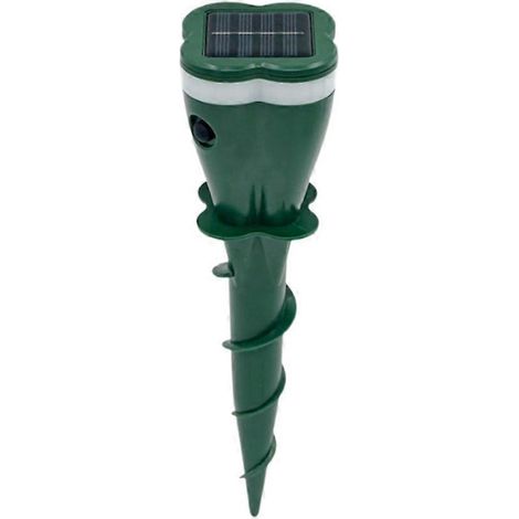 Wasserfester, spiralförmiger Solar-Abwehrapparat gegen Maulwürfe, Nagetiere, Schlangen und Vögel, Ultraschall, für landwirtschaftliche Höfe. (1/5)