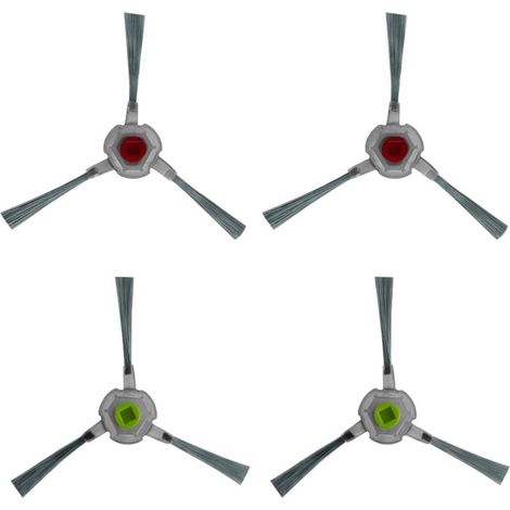 Ersatzteile 4 Seitenbürsten Kompatibel mit AIRROBO P20 P30 Roboterstaubsauger Ersatzzubehör (1/4)