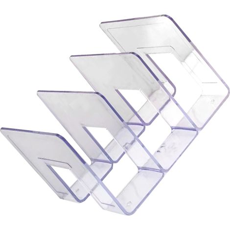 Organiseur de sac à main, rangement transparent à 3 compartiments, étagère de sacs pour chambre, support mural, mini vanity, boîte de rangement pour sacs à main (1/5)