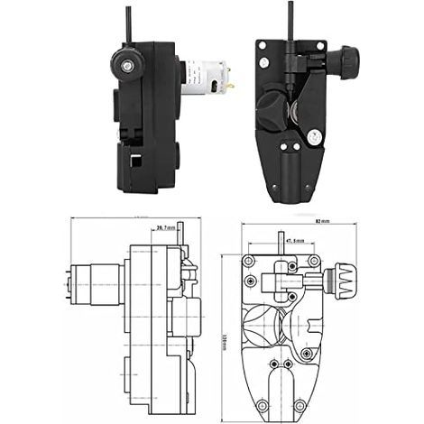 Motor alimentador de alambre para soldadora MIG  de 24 V y 10 W CC, alimentador automático de alambre para alambre con núcleo fundente de 0,6-1,0 mm, baja potencia. (1/5)