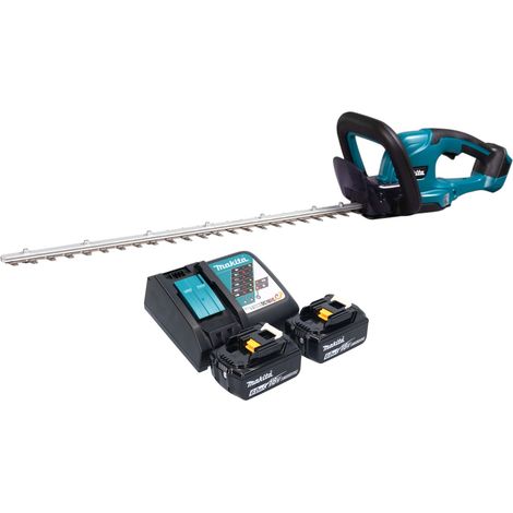 Makita DUH 607 RG2 Cisaille à haies sans fil 18 V 60 cm + 2x batterie 6,0 Ah + chargeur