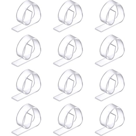 Lot de 12 pinces à nappe transparentes (1/5)