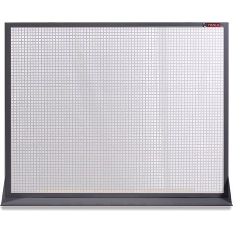 Panneau perforé plat en métal gris 120x94cm MW Tools DEKP120-1015 (1/2)