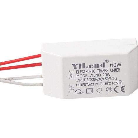 Transformateur Électronique Led - 220 V Ac Vers 12 V Ac - 60 W - Pour Éclairage Domestique Et Commercial (1/5)