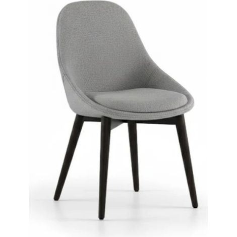 Delphi, Set di 4 sedie in tessuto Grigio chiaro (58cm X 49cm H. 85cm)  Duzzle (1/5)