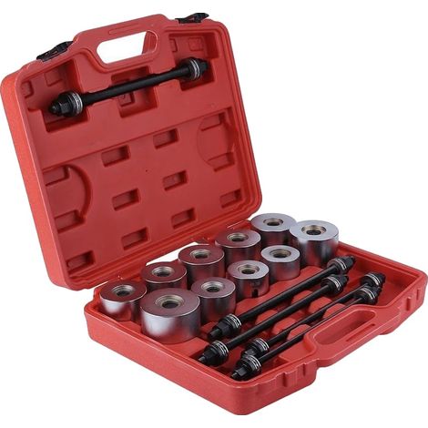 Juego de herramientas de 27 piezas con manguitos de empuje y tracción, duradero y versátil. (1/2)