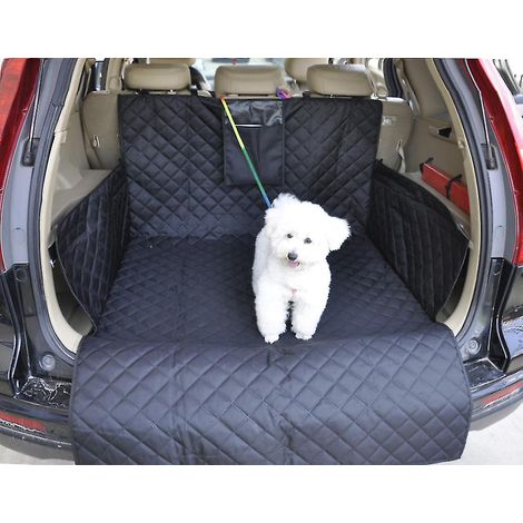 Tapis de coffre noir grand format pour voiture/SUV, idéal pour les accessoires pour animaux de compagnie Golden Retriever (1/5)