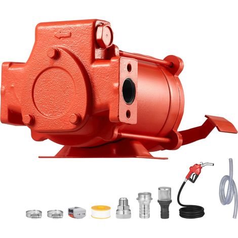 230-V-Kraftstoffförderpumpe, 20 GPM (76 l/min), Wechselstrom, mit automatischer Abschaltdüse und Förderschlauch, für Benzin, Diesel, Kerosin, Biodiesel und Ethanol. (1/5)