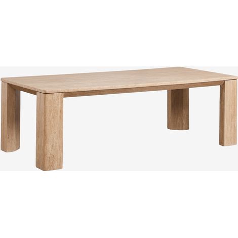 Mesa de comedor rectangular 240x110 cm en travertino Gundemar SKLUM        (1/5)