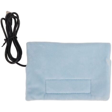 Chauffe-biberon USB bleu coton, chauffage bébé portable pour voiture et déplacements