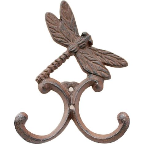 Patère fonte Libellule 10x6cm (1/3)