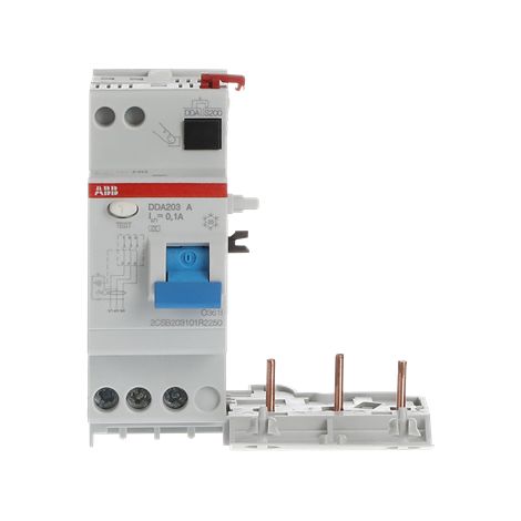 Blocco Differenziale DDA203 A-25/0,1  - RCD Block - ABB2CSB203101R2250