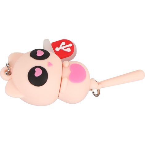 Clé USB en forme de chaton, interface USB 2.0, plug and play, mémoire haute vitesse, 128 Go, pour ordinateur portable, ordinateur de bureau et voiture (1/5)