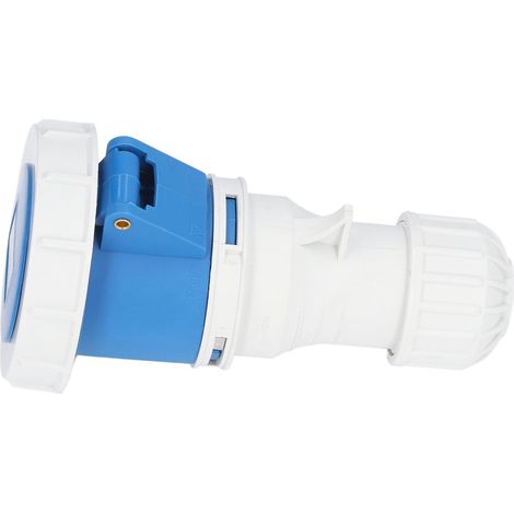 Connecteur industriel mâle 3 broches IP67 32A 400V pour applications aéronautiques