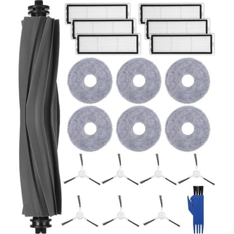 Kit Accessoires Pour Dreame L10s Ultra Et L10 Ultra - Brosse Principale Filtres Hepa Chiffons Brosses Latérales - Nettoyage Sol Tapis Parquet - Ensemble 20 Pièces (1/5)