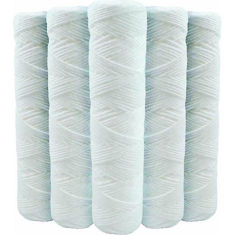 Lot De 5 Cartouches Filtrantes Filtrantes Anti Sédiments 9 Pouces 3/4 - 5 Microns Compatible Avec Filtres 10 Pouces Fabriqué En France-kryc (1/3)