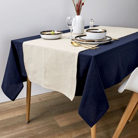 Chemin De Table Coton Beige 150x50cm (1/2)