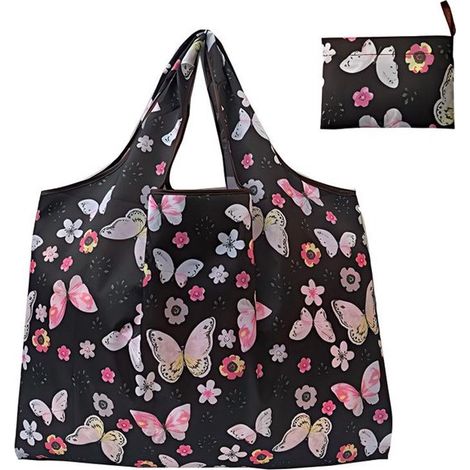 MTTproducts Faltbare Einkaufstasche Große Einkaufstasche 50 x 60 cm Wiederverwendbare Einkaufstasche Leichte Handtasche Material Polyester Tasche (1/5)