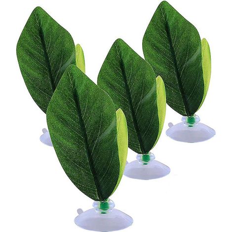 Hamac flottant vert en forme de feuille pour aquarium Betta, 1 pièce (1/5)