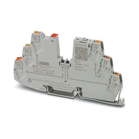 Disjoncteur électronique Phoenix Contact, 1A, 24V, Montage rail DIN, PTCB ( Prix pour 1 )