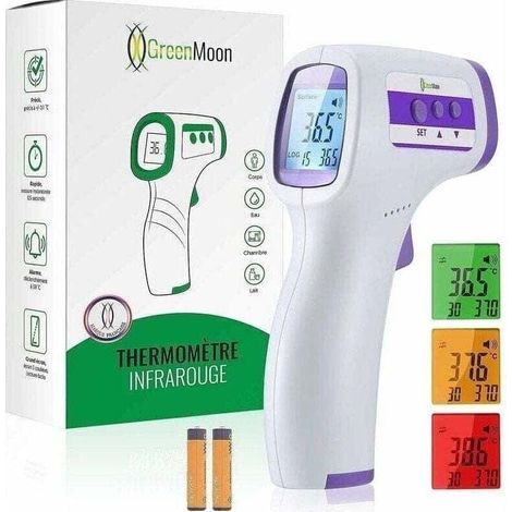 Thermomtre Frontal Thermometre Adulte Infrarouge, Thermometre Sans Contact, cran Lcd, Fonction Mmoire, Thermometre Infrarouge Pour Enfant, Adulte, Objet (1/4)
