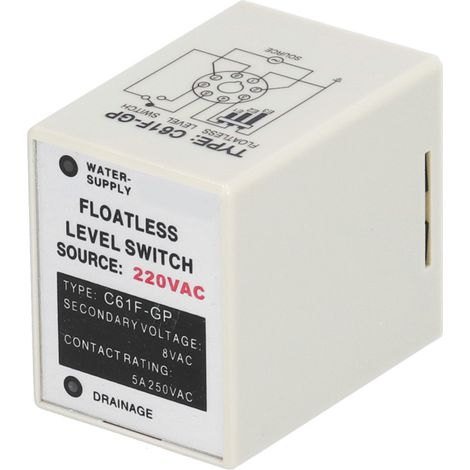 Contrôleur de niveau sans flotteur BERM pour liquide, équipement électrique C61FGP 220 V CA (1/5)