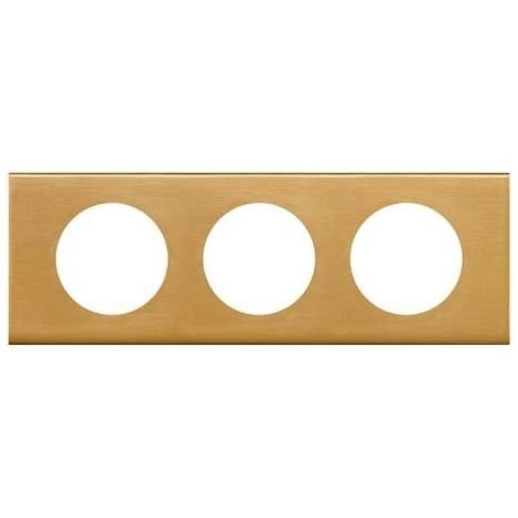 LEGRAND CÉLIANE2 RAHMEN FÜR 3 STECKDOSEN, GOLD, LEG69133