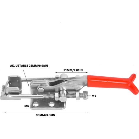 Étau à Bascule en Acier Inoxydable 304, Force de Serrage 320KG, Fixation Rapide (1/5)