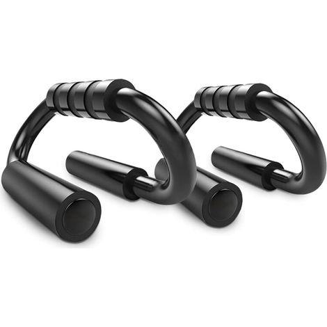 Barres de pompes - Lot de 2 avec poignées en mousse antidérapantes et structure stable - Idéales pour l'entraînement à domicile (1/5)