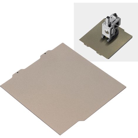 Plateau chauffant haute température de 184184 mm en acier à ressort double face pour imprimantes 3D Bambu A1 Mini, avec une surface revêtue de PEI d'un côté et de fibre de carbone de l'autre. (1/5)
