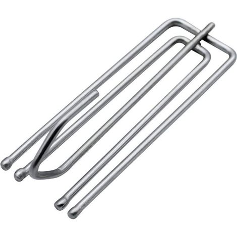 [NEVER USED] 50 Pieces Curtain Hooks Stainless Steel Curtain Hooks for Heavy Window Curtain and Heavy Door Curtain