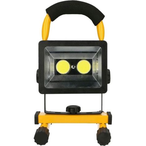 LÁMPARA HALÓGENA LED A BATERÍA PORTÁTIL 30W TRABAJO (1/4)