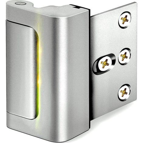 Serrure de sécurité renforcée pour porte d'entrée : argent (1/5)