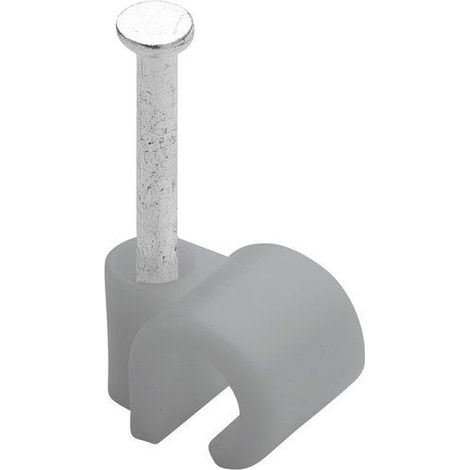 100 Stück Drahtklammern, Durchmesser 4 bis 7 mm, Länge 20 mm, Grau DEBFLEX