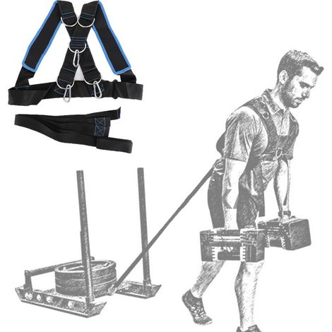 Harnais d'épaule pour traîneau d'entraînement - Équipement de musculation et de fitness