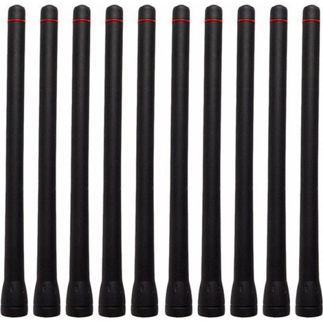 10 Pièces Antennes VHF Compatibles avec Radios ICOM Modèles F1000 F16 F33G F3026 F14 F15S F3002 (1/4)