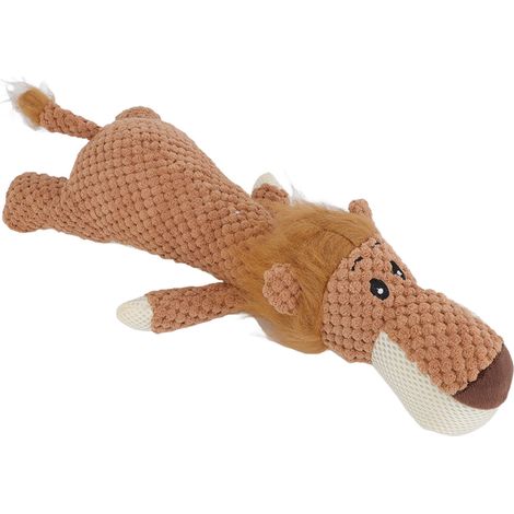 Jouets en peluche interactifs pour chiens de petite et moyenne taille, avec couineurs et fonction de mastication des dents. (1/5)