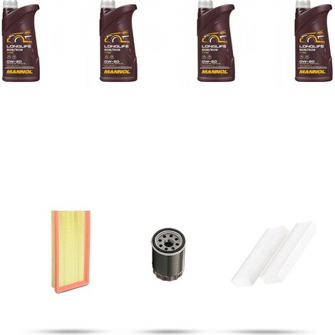 Kit tagliando 3 FILTRI e 4L OLIO compatibile con Peugeot 408 II 1.2 PureTech 96kw dal 2022 (1/4)