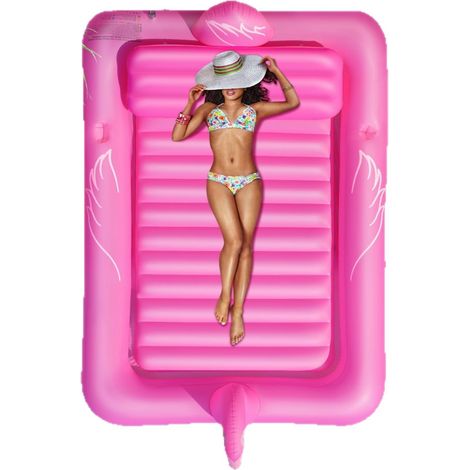 Colchón hinchable de flamenco para piscina, flotador grueso para adultos, colchón hinchable de flamenco para tomar el sol, piscina de bronceado para adultos (1/5)