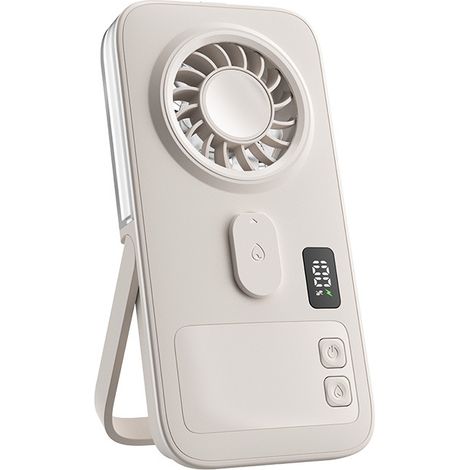 Ventilateur Brumisateur Portable - USB, Écran - Rafraîchissant et Hydratant - Pour Tous les Jours - Alovez